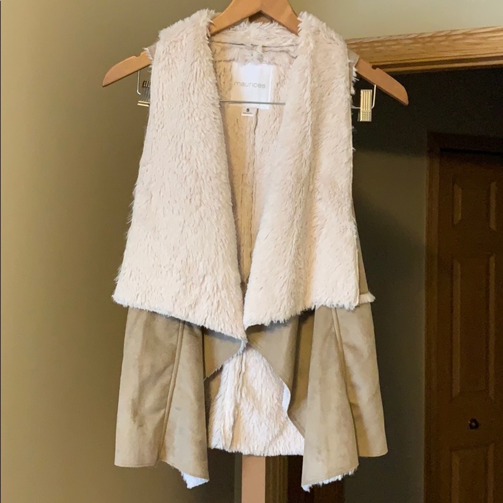 Faux Fur Suede Vest